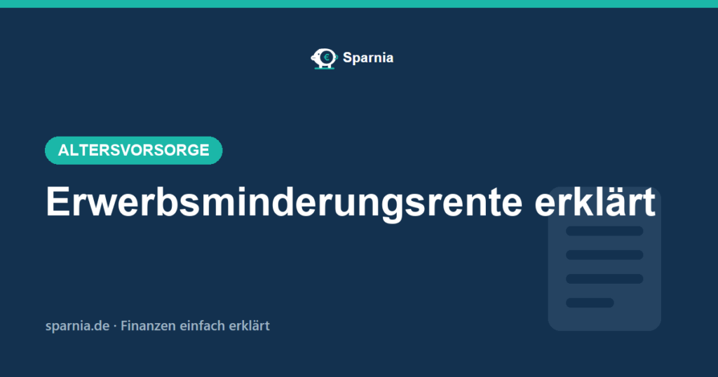 Erwerbsminderungsrente 2026 einfach erklärt – volle und halbe EM-Rente, Antrag