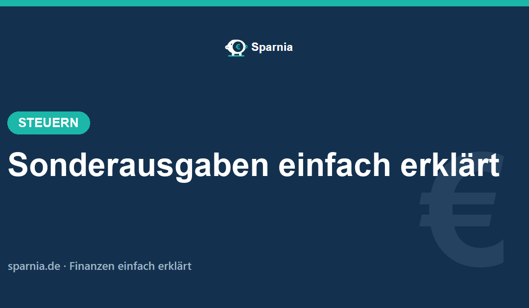 Sonderausgaben 2026 einfach erklärt – Vorsorge, Kirchensteuer und Spenden absetzen