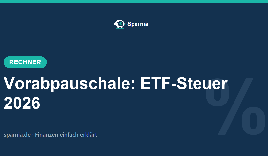 Vorabpauschale-Rechner 2026 – ETF-Steuer mit Basiszins 3,20 % berechnen