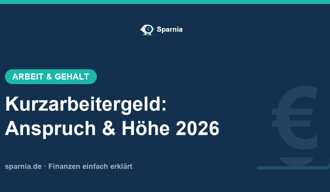 Kurzarbeitergeld 2026: Anspruch, Höhe und Bezugsdauer erklärt
