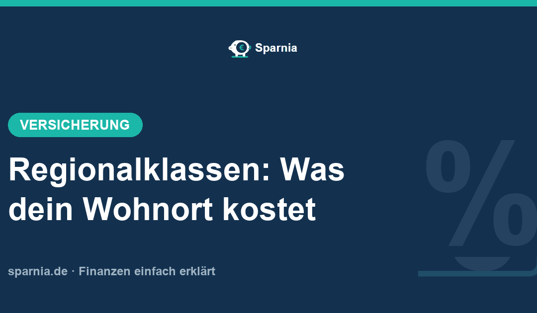 Regionalklassen in der Kfz-Versicherung nach Wohnort