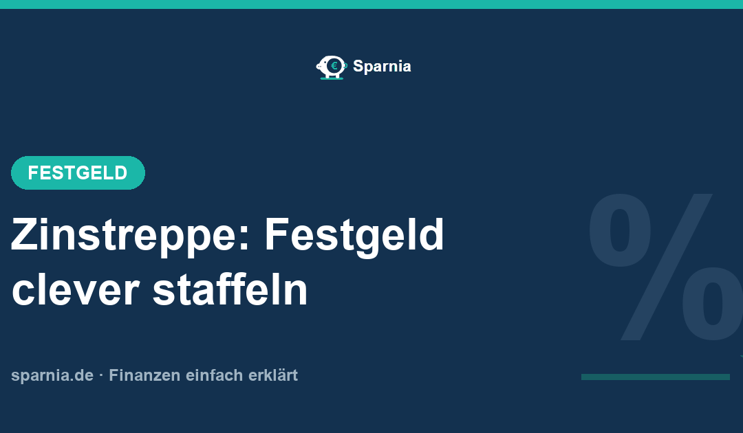 Zinstreppe 2026 – Festgeld clever auf gestaffelte Laufzeiten verteilen