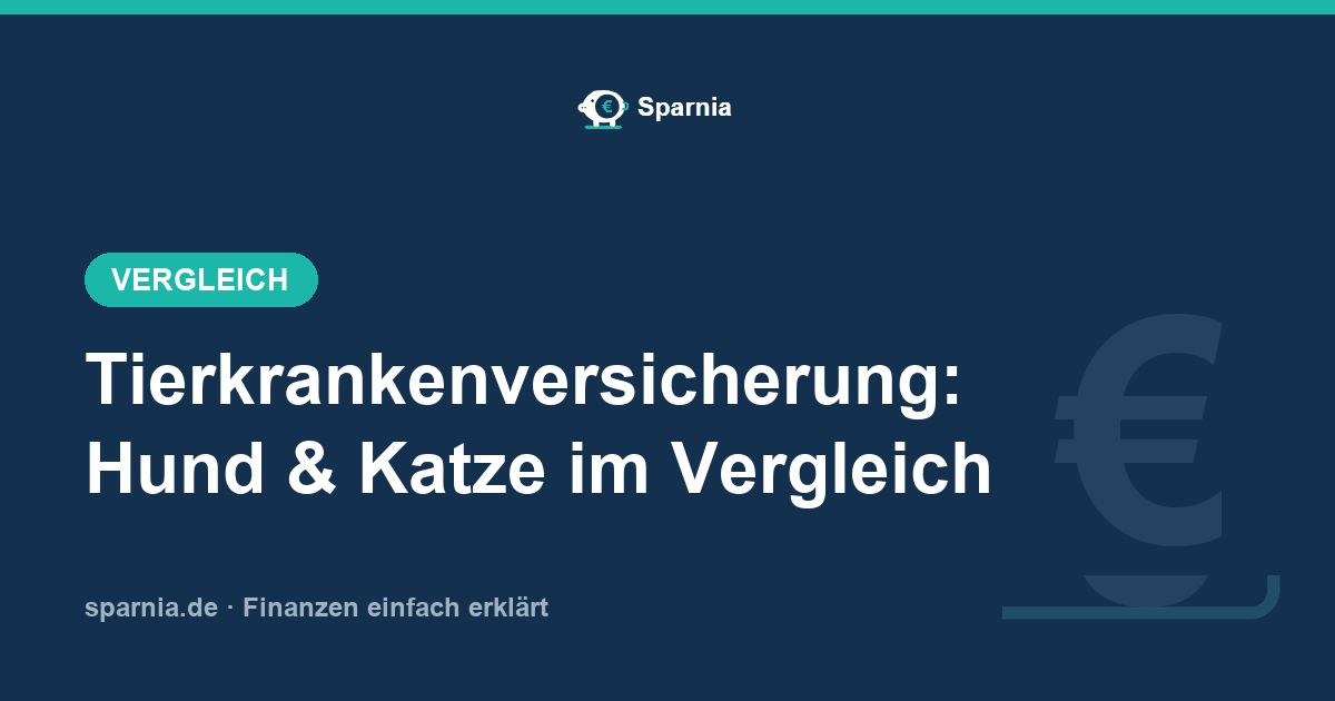 Tierkrankenversicherung-Vergleich 2026: Tarife für Hund und Katze